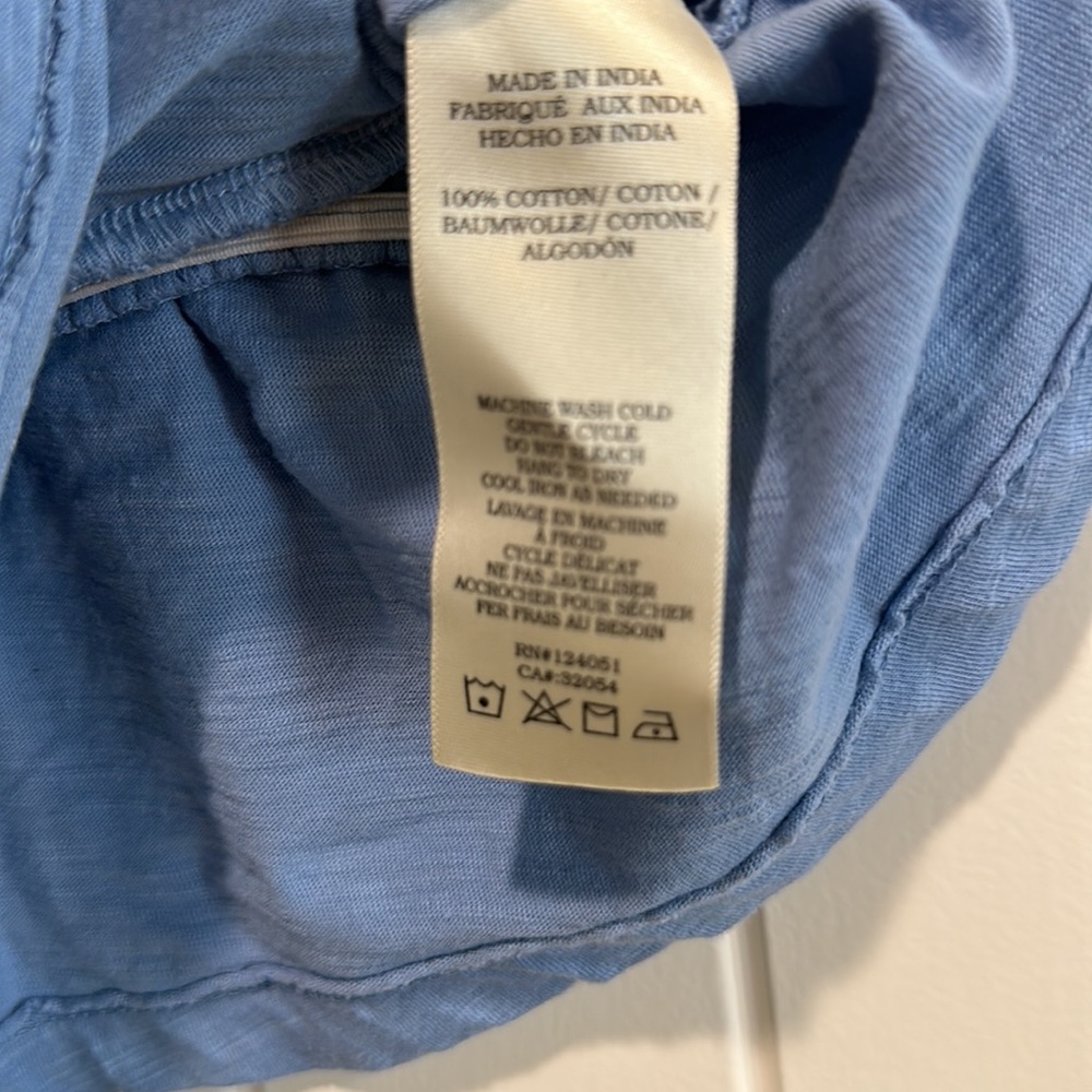 Blue Ruffle Short Sleeve - Picture 4 of 5
